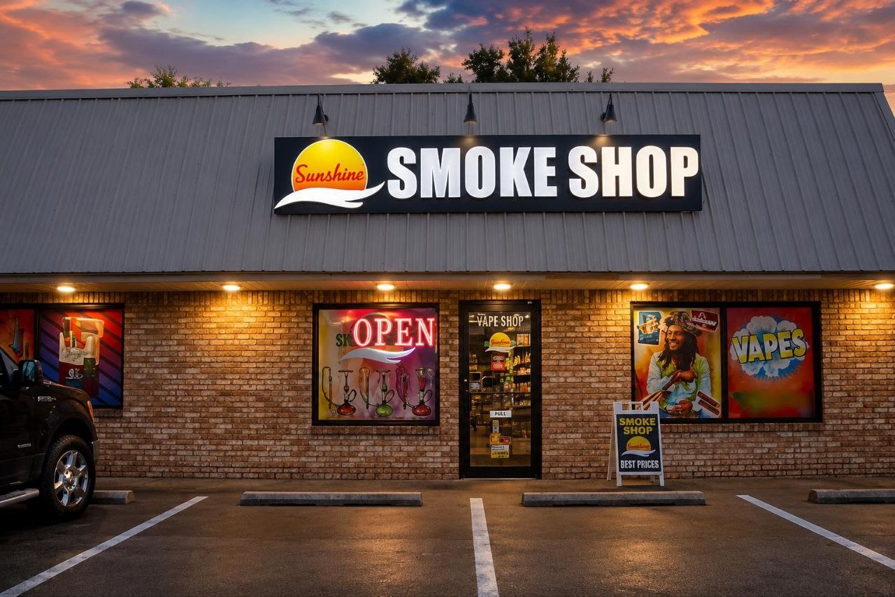 Sunshine Smoke shop Outside view